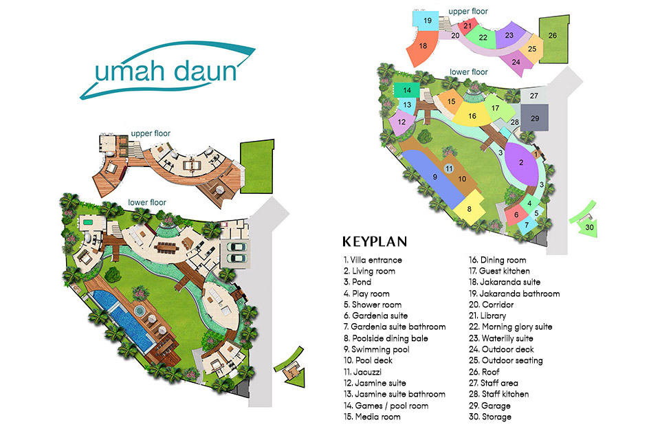 Villa Umah Daun - Floor Plan